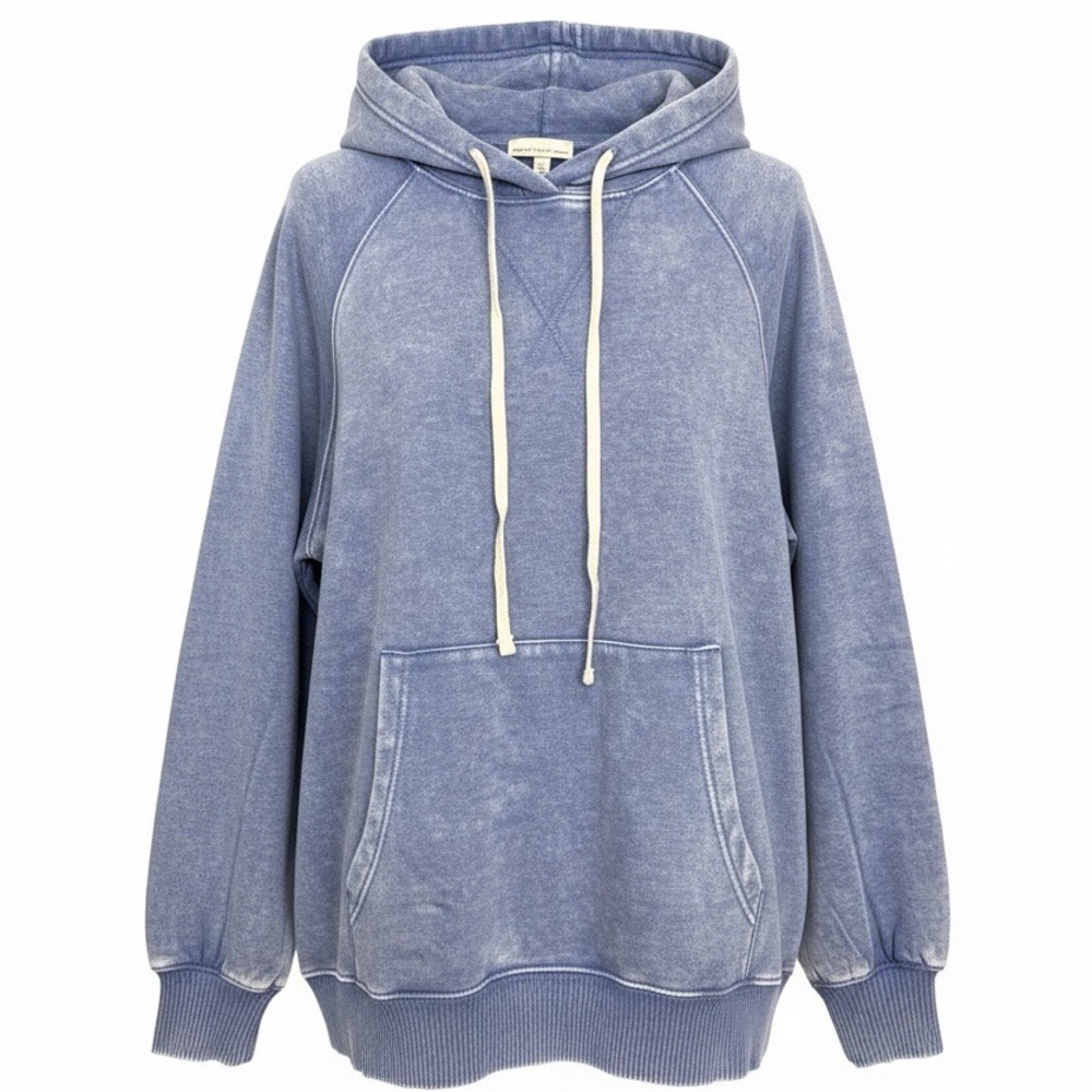 Women’s Zenana  Light Blue Hoodie with Drawstrings
